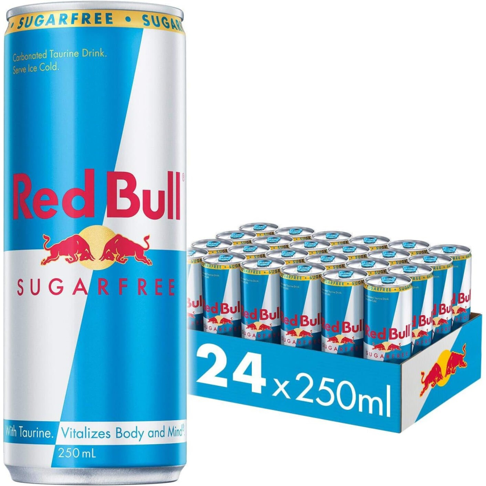 Bull Energy Drink Sugar Free 250Ml X24 Red