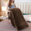 (Brown \ Coffee, King) Fleece Blanket Thick Bed Mink Soft Warm Sofa Throw 8