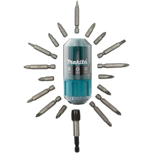 Makita Makita Screwdriver Bit Set Holder And Handle Tool Set - 18 Piece 1