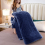 (Royal Blue, King) Fleece Blanket Thick Bed Mink Soft Warm Sofa Throw 6