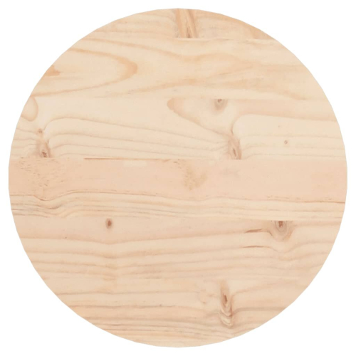 VidaXL vidaXL Table Top Replacementn Desk Top Dining Table Top Round Solid Wood Pine 1