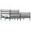 VidaXL vidaXL Solid Wood Pine Bed Frame 200x200 cm Grey Wooden Bedstead Platform Bed 3