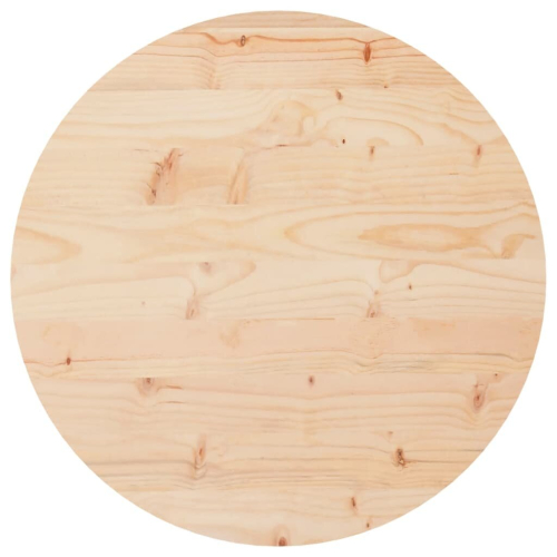 VidaXL vidaXL Table Top Replacementn Desk Top Dining Table Top Round Solid Wood Pine 1