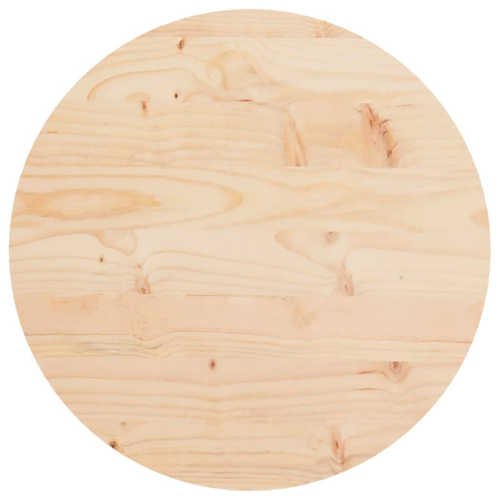 VidaXL vidaXL Table Top Replacementn Desk Top Dining Table Top Round Solid Wood Pine 1