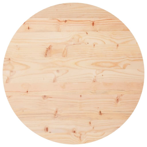 VidaXL vidaXL Table Top Replacementn Desk Top Dining Table Top Round Solid Wood Pine 1