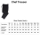 (7XL / 26, 31" - REGULAR) CHEF TROUSER BLACK restaurent Kitchen CHEF TROUSER 2