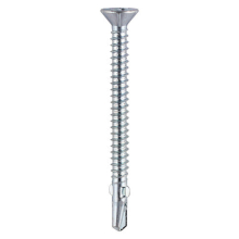 TIMCO Self-Drilling Wing-Tip Steel to Timber Light Section Silver Drill Screw - 4.2 x 38
