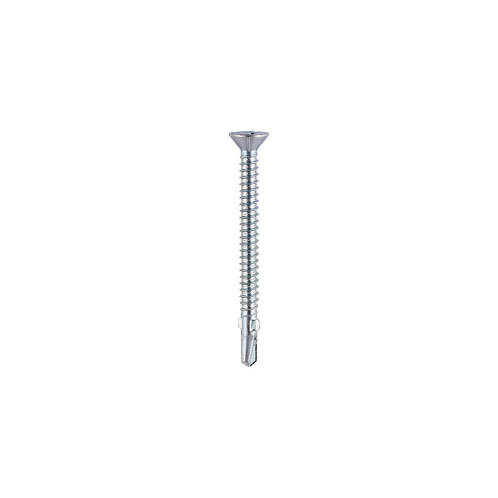 Timco Self-Drilling Wing-Tip Steel To Timber Section Drill Screw - 4.2 X 38 Light/Silver
