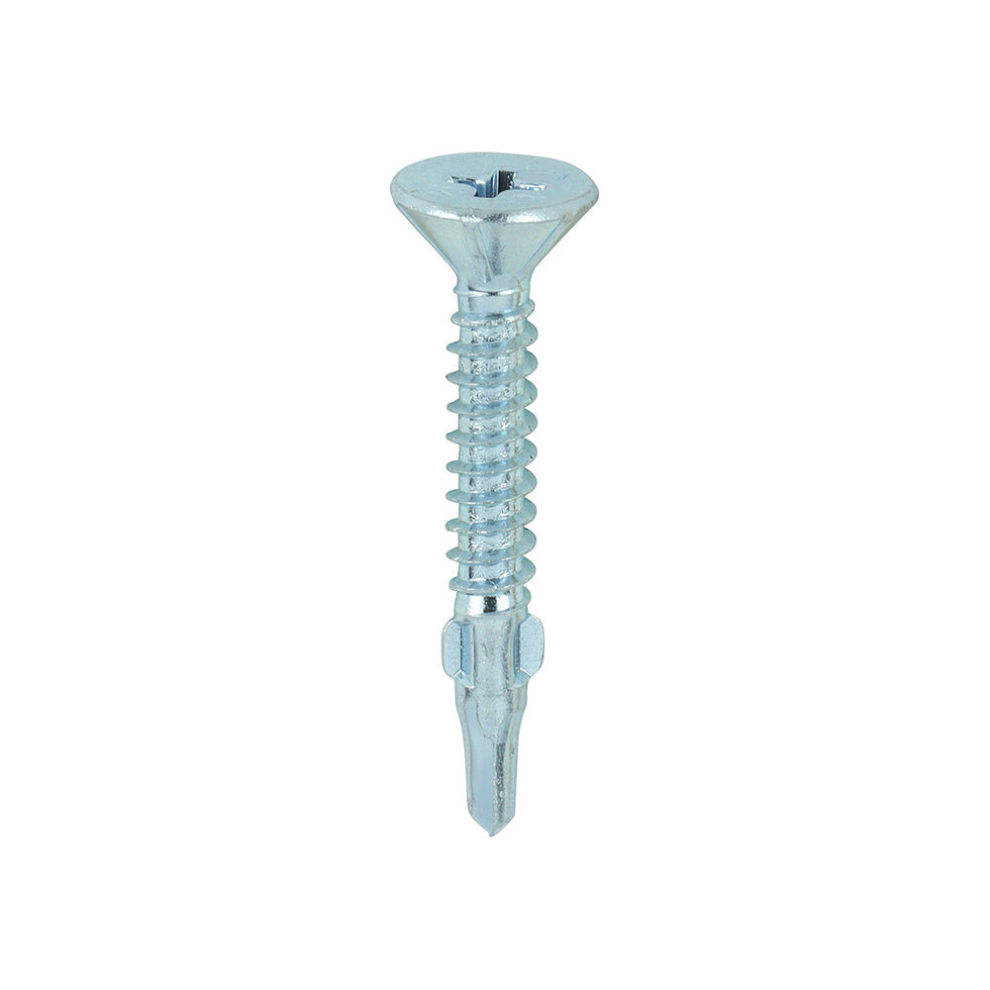 Timco Self-Drilling Wing-Tip Steel To Timber Section Drill Screw - 4.2 X 32 Light/Silver