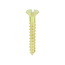 TIMCO Solid Brass Countersunk Woodscrews - 6 x 1