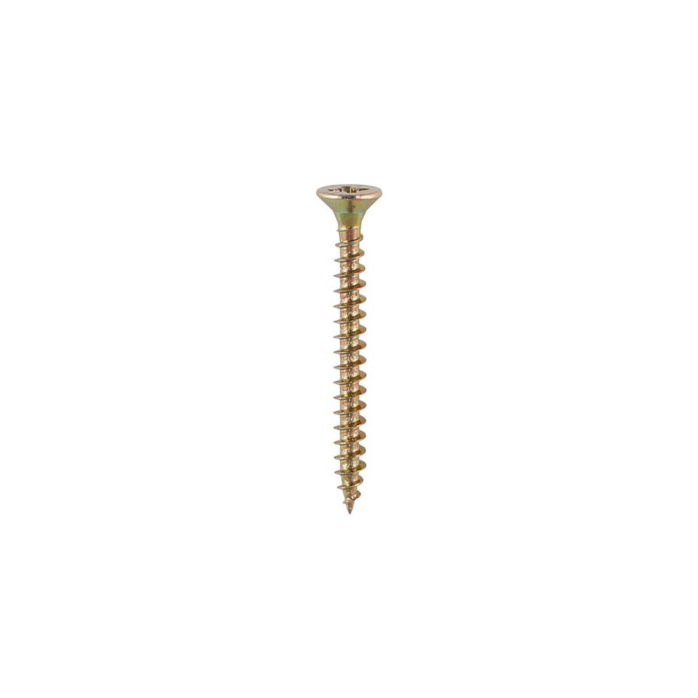 Timco Solo Countersunk Gold Woodscrews - 3.5 X 15