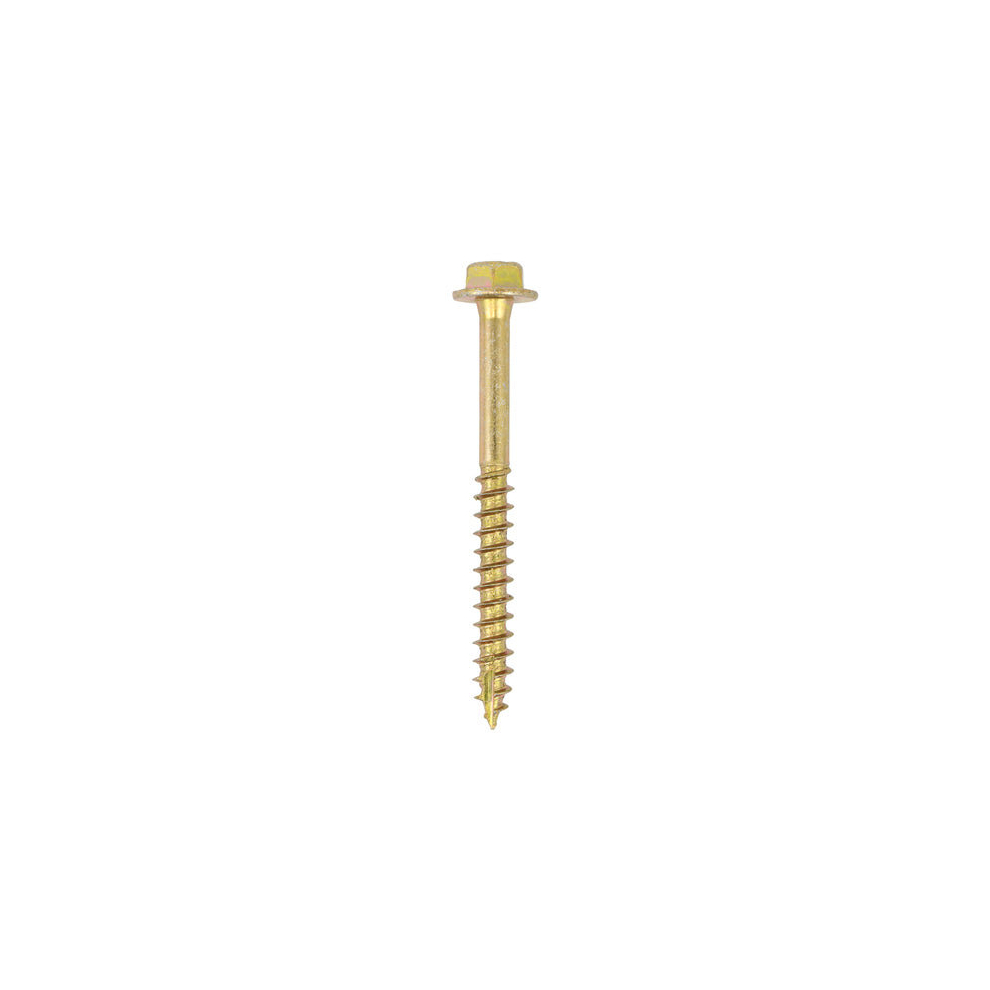 Timco Solo Advanced Hex Head Coach Woodscrews - 6.0 X 40 Gold