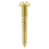 TIMco TIMCO Solid Brass Round Head Woodscrews - 4 x 1/2 2