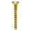 TIMco TIMCO Solid Brass Round Head Woodscrews - 8 x 2 2