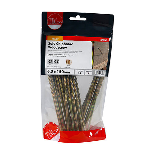 TIMco TIMCO Solo Countersunk Gold Woodscrews - 6.0 x 150 2
