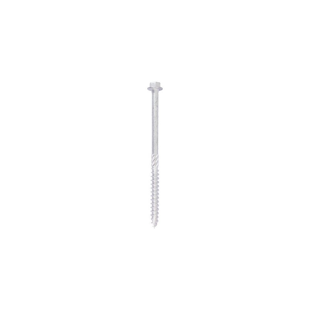 TIMCO Heavy Duty Timber Screws Hex Flange Head Exterior Silver - 10 x 100