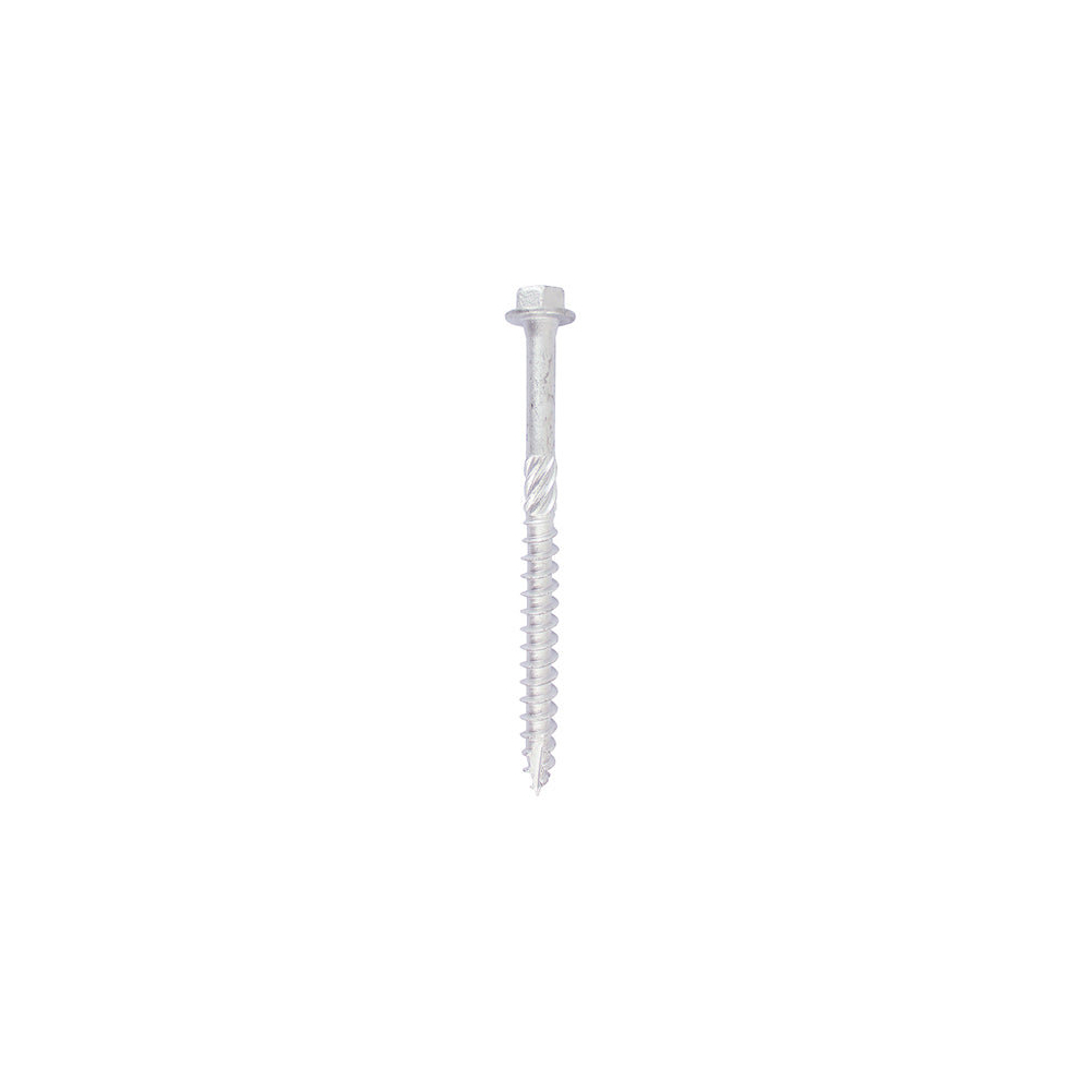 TIMCO Heavy Duty Timber Screws Hex Flange Head Exterior Silver - 10 x 80