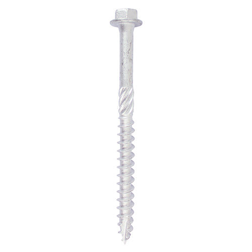 TIMco TIMCO Hex Flange Head Exterior Silver Timber Screws  - 6.0 x 80 1