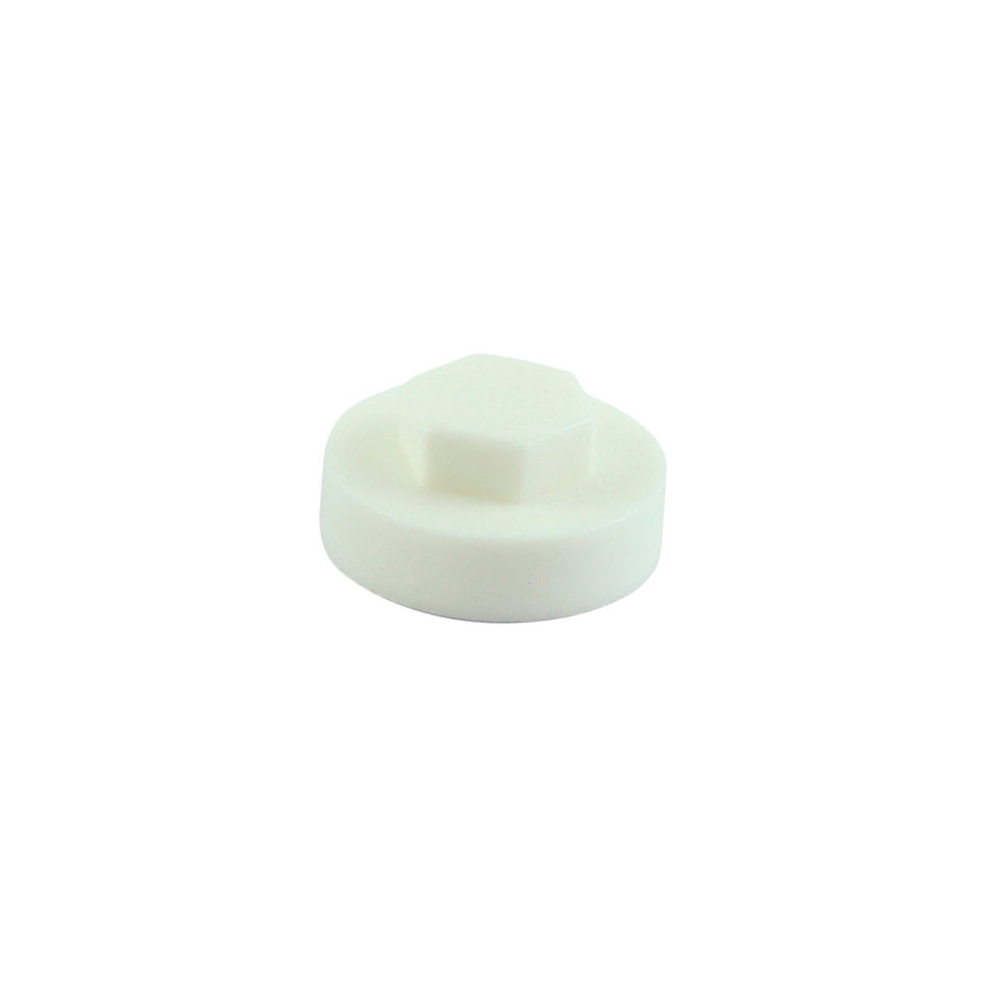 Timco Hex Head Cover Caps - 19Mm White