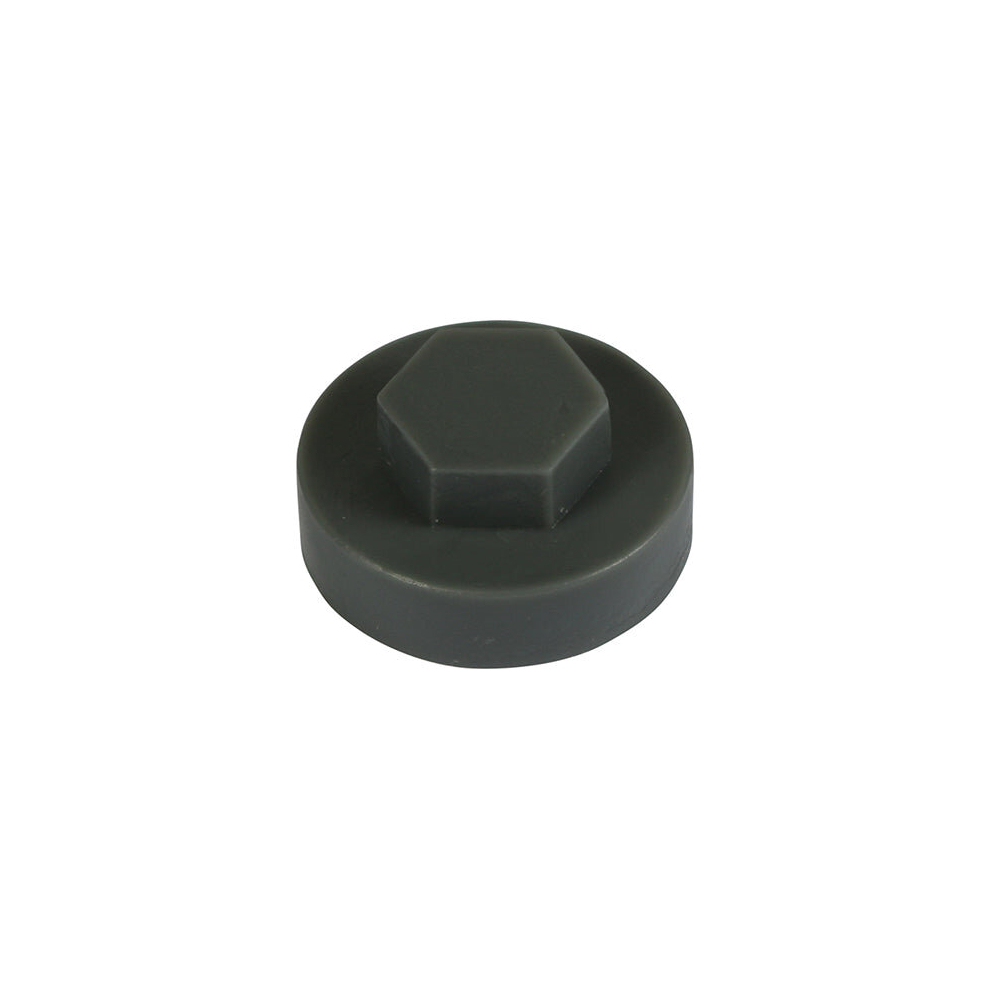 Timco Grey Hex Head Cover Caps Slate - 19Mm