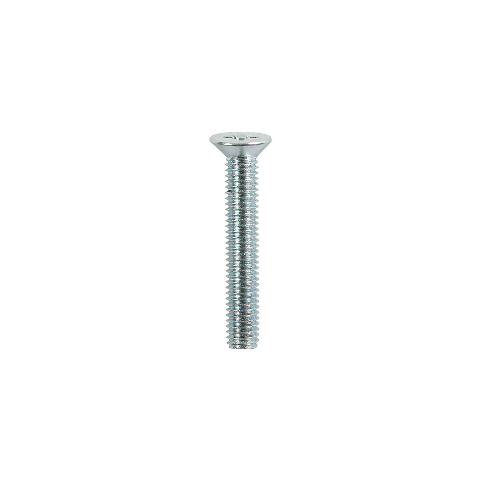Timco Machine Countersunk Screws - M6 X 20 Silver