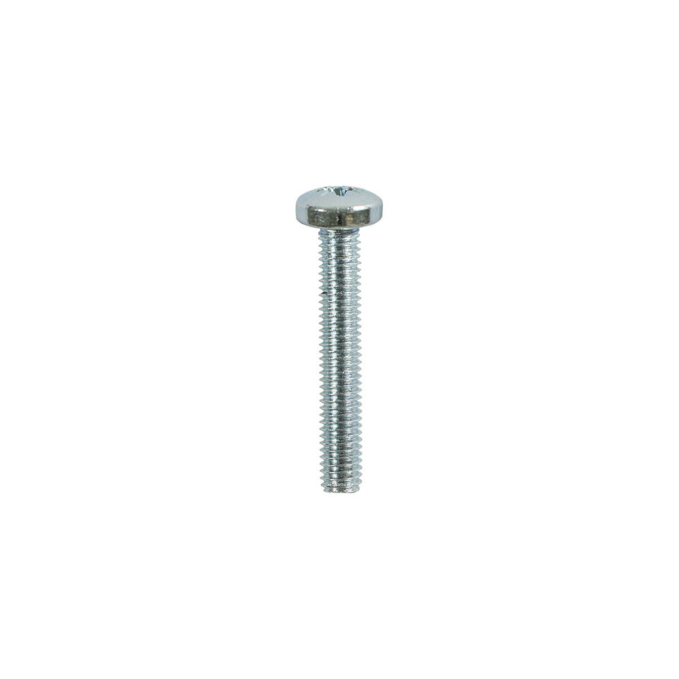 TIMCO Machine Pan Head Silver Screws - M4 x 80