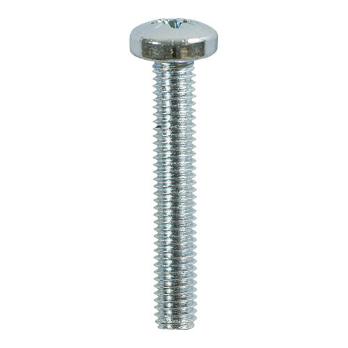 TIMco TIMCO Machine Pan Head Silver Screws - M5 x 12