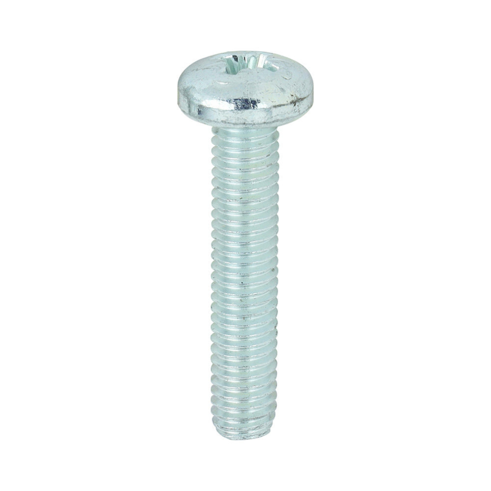 Timco Machine Pan Head Screws - M5 X 25 Silver