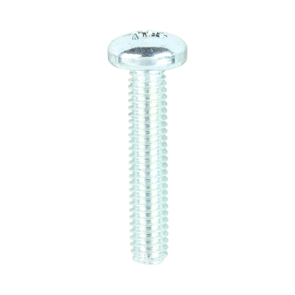 Timco Machine Pan Head Screws - M4 X 20 Silver