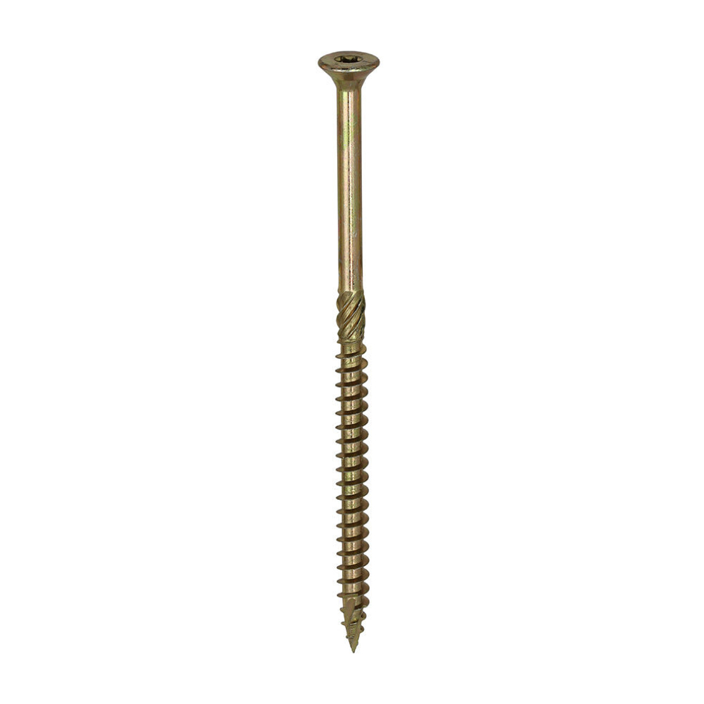 TIMCO C2 Clamp-Fix Multi-Purpose Premium Countersunk Gold Woodscrews - 8.0 x 150