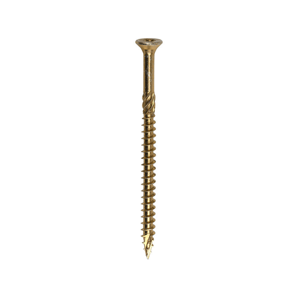 TIMCO C2 Clamp-Fix Multi-Purpose Premium Countersunk Gold Woodscrews - 8.0 x 120