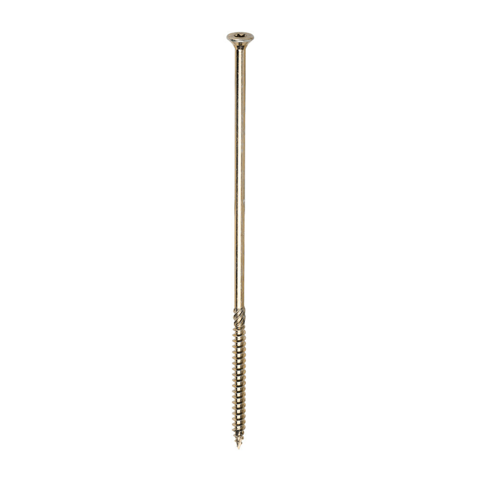 Timco C2 Clamp-Fix Multi-Purpose Premium Countersunk Gold Woodscrews - 8.0 X 250