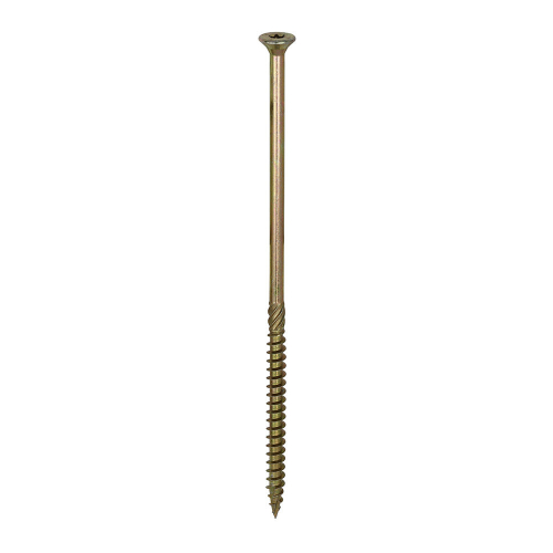 TIMco TIMCO C2 Clamp-Fix Multi-Purpose Premium Countersunk Gold Woodscrews - 8.0 x 200 1