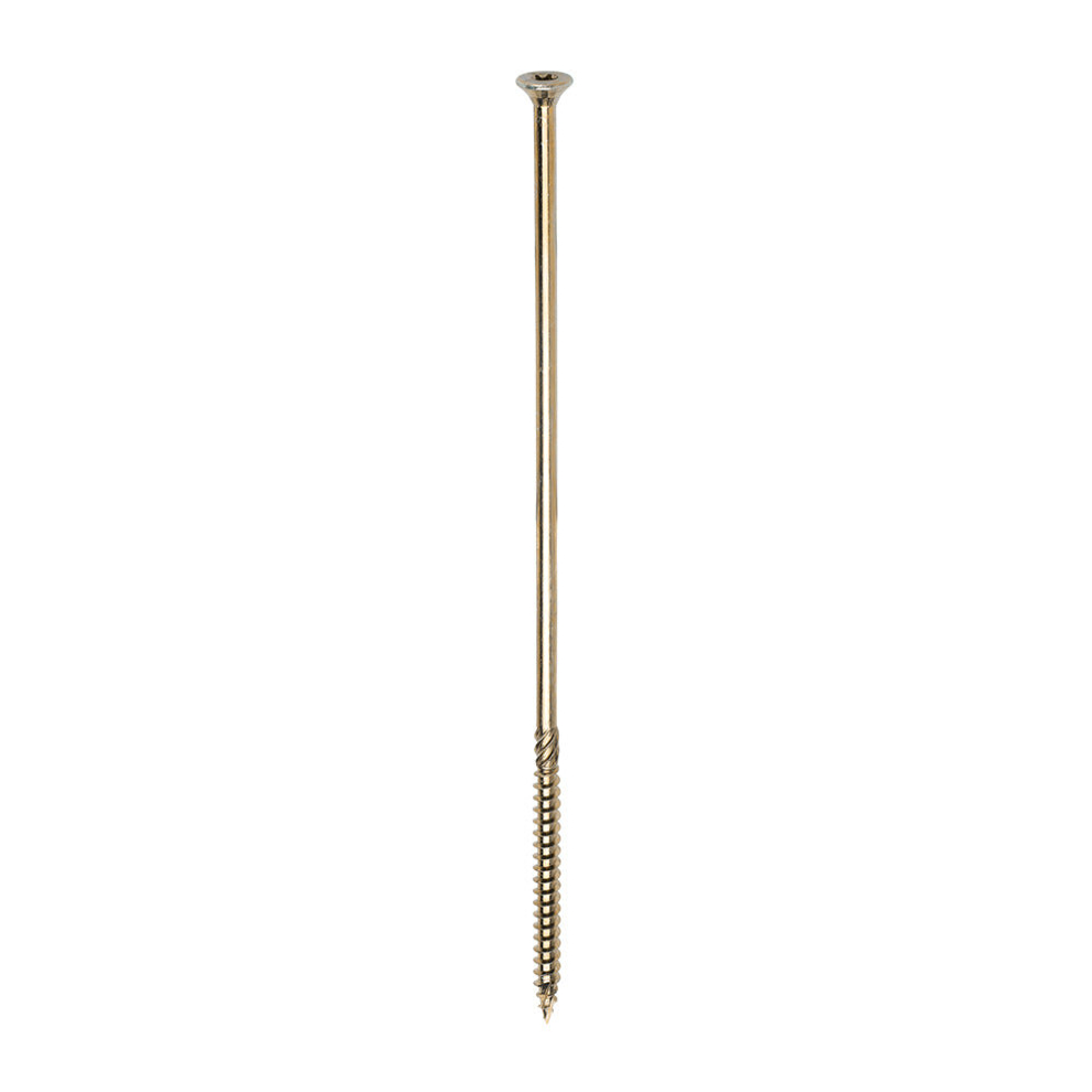 Timco C2 Clamp-Fix Multi-Purpose Premium Countersunk Woodscrews - 8.0 X 275 Gold