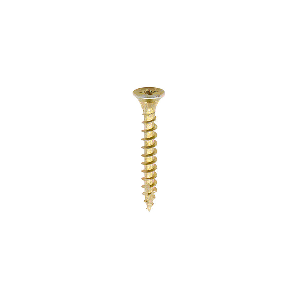 Timco C2 Strong-Fix Multi-Purpose Premium Countersunk Woodscrews - 5.0 X 40 Gold
