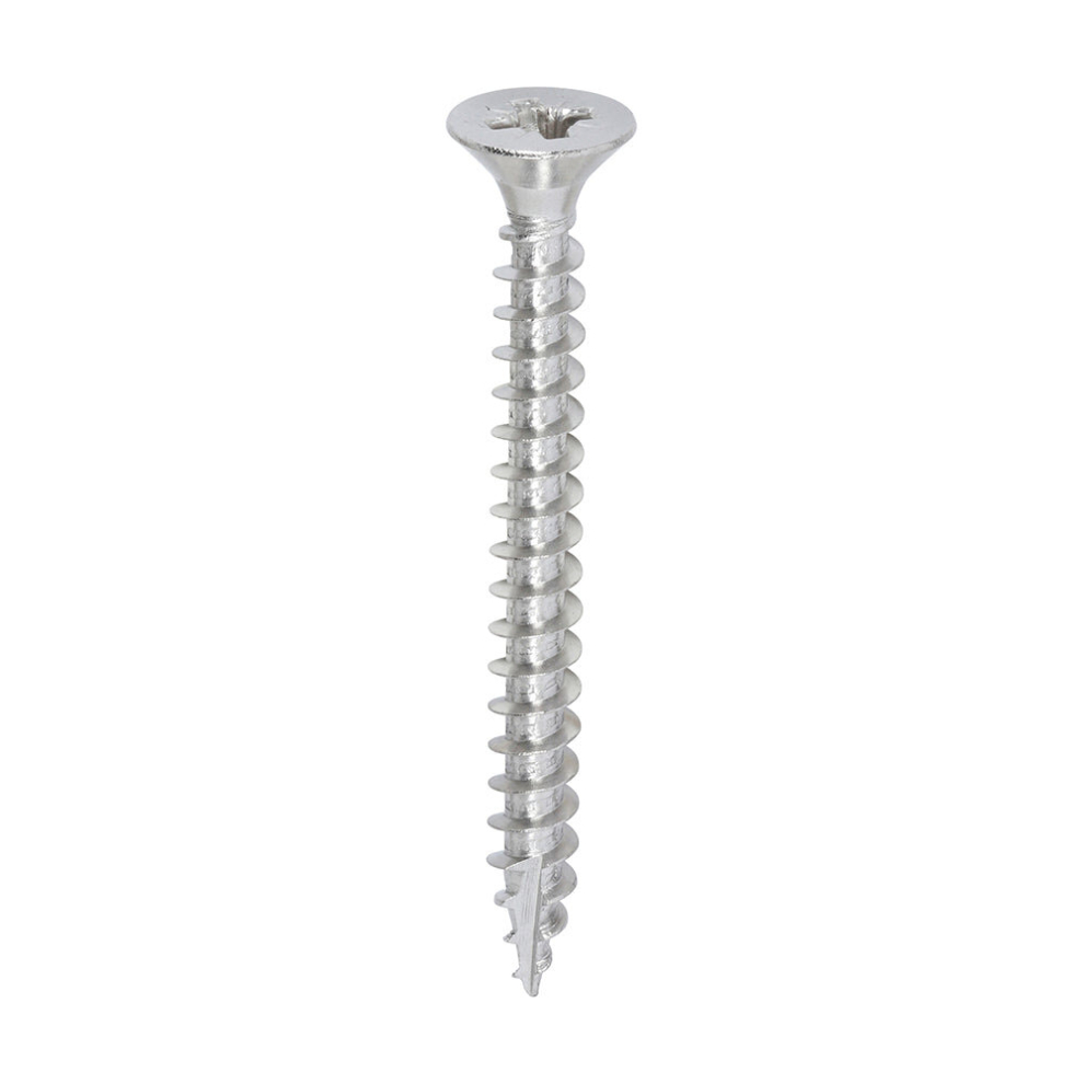 Timco Classic Multi-Purpose Countersunk A2 Stainless Steel Woodcrews - 6.0 X 60