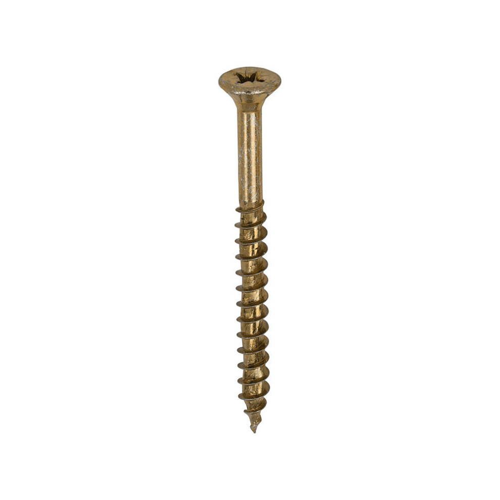 Timco Velocity Premium Multi-Use Countersunk Woodscrews - 5.0 X 60 Gold