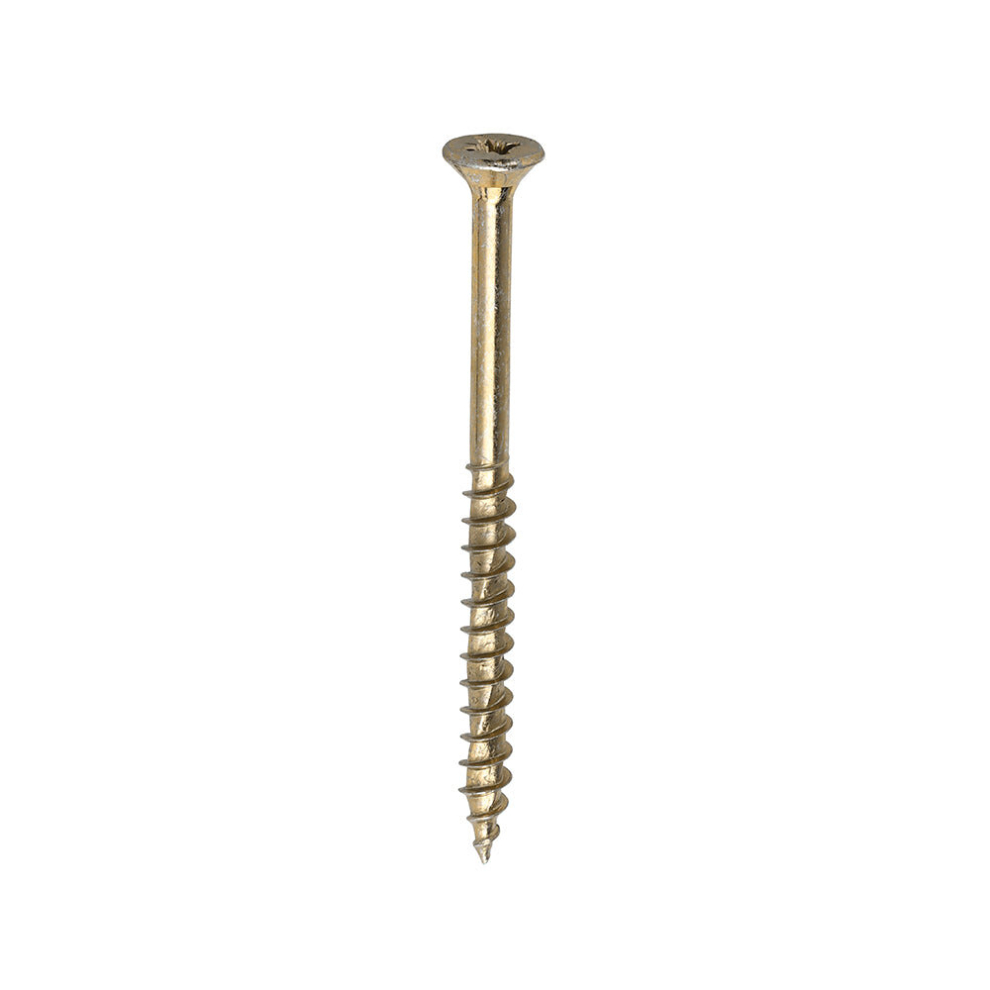 Timco Velocity Premium Multi-Use Countersunk Woodscrews - 5.0 X 70 Gold