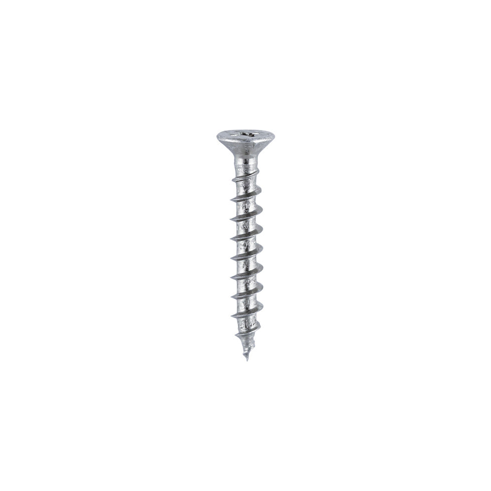 TIMCO Window Fabrication Screws Countersunk with Ribs PH Single Thread Gimlet Point Zinc - 4.8 x 38