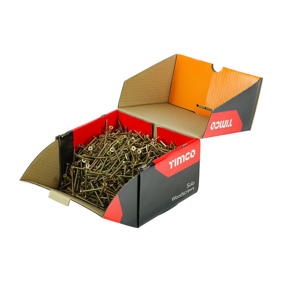 Timco Solo Countersunk Woodscrews - 5.0 X 60 Gold