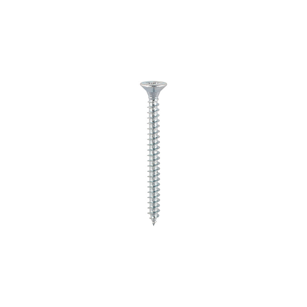 Timco Solo Countersunk Woodscrews - 6.0 X 40 Silver