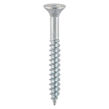 TIMCO Twin-Threaded Countersunk Silver Woodscrews - 8 x 2