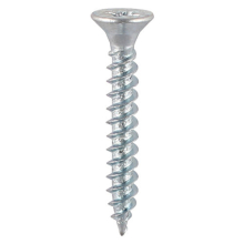 TIMCO Twin-Threaded Countersunk Silver Woodscrews - 10 x 2