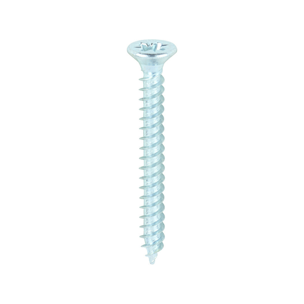 TIMCO Twin-Threaded Countersunk Silver Woodscrews - 4 x 1