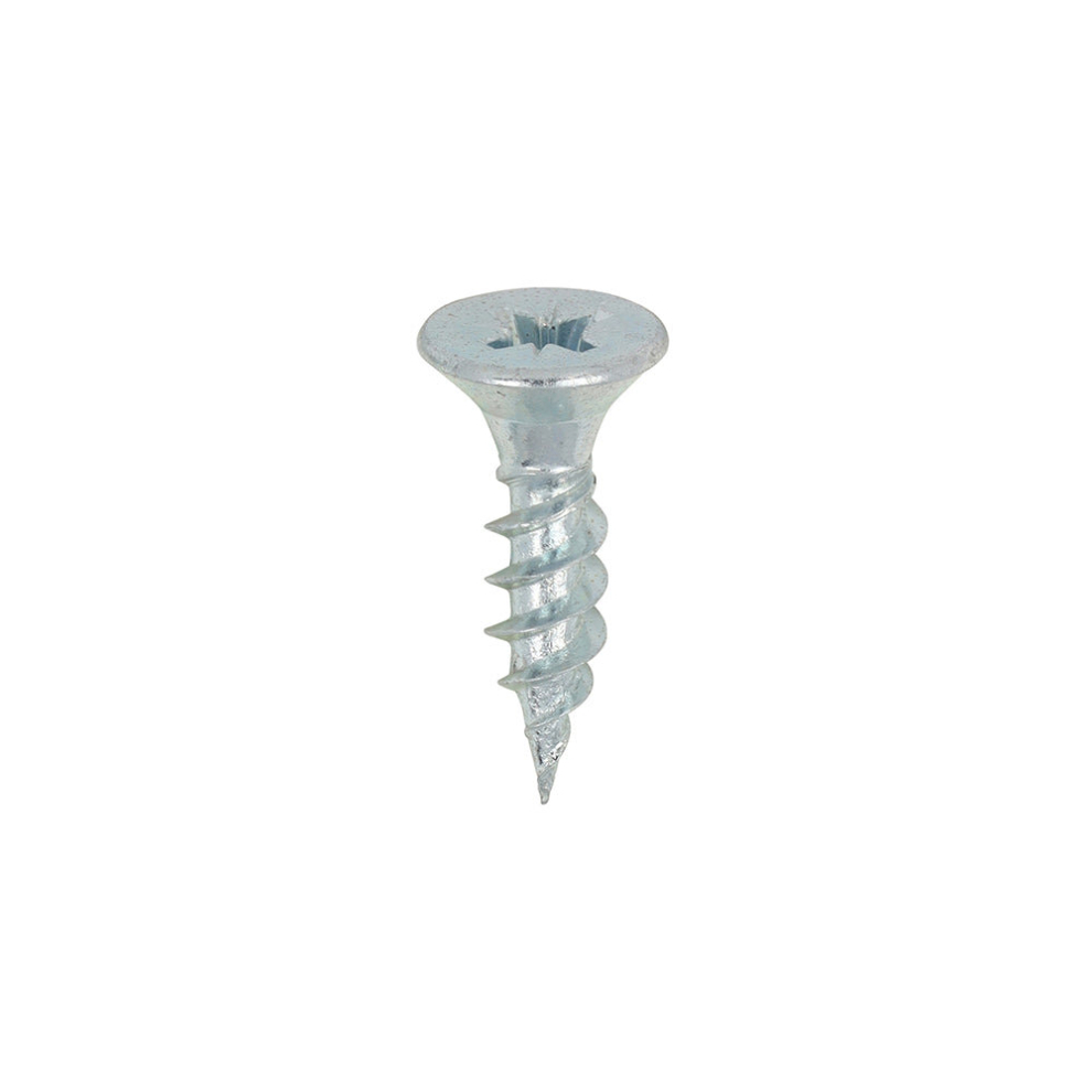 TIMCO Twin-Threaded Countersunk Silver Woodscrews - 10 x 3/4