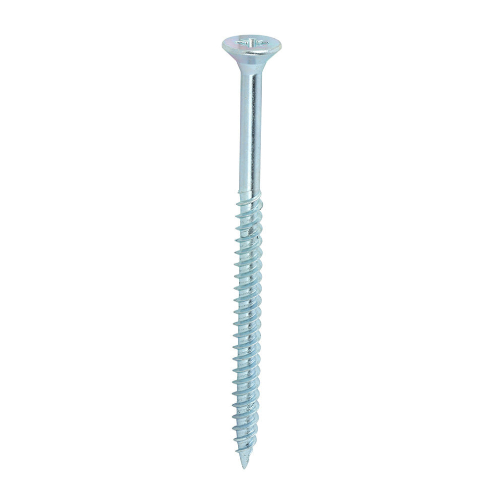 Timco Twin-Threaded Countersunk Woodscrews - 10 X 3 Silver