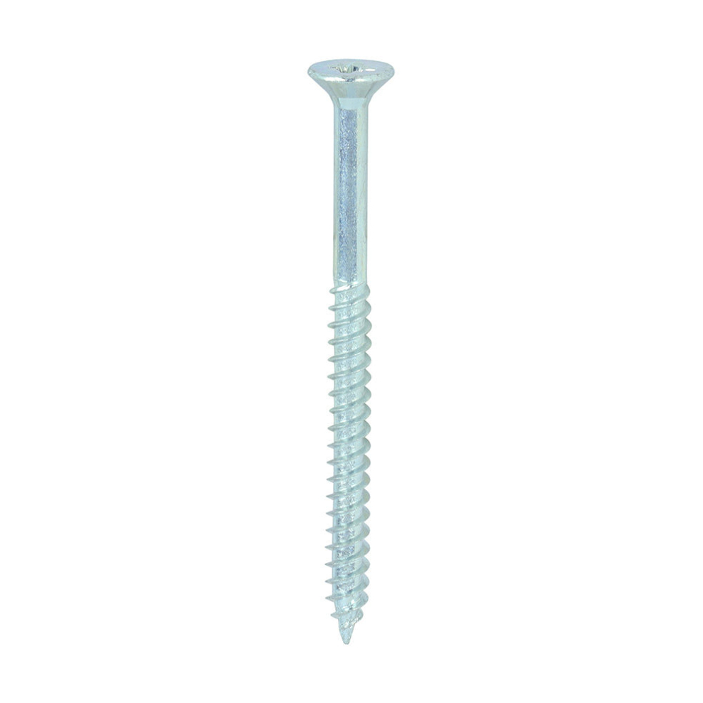 TIMCO Twin-Threaded Countersunk Silver Woodscrews - 8 x 2 1/4