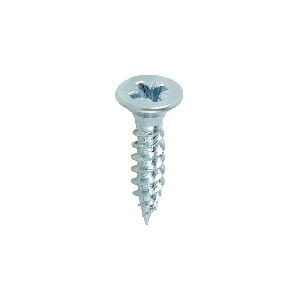 TIMCO Twin-Threaded Countersunk Silver Woodscrews - 12 x 1