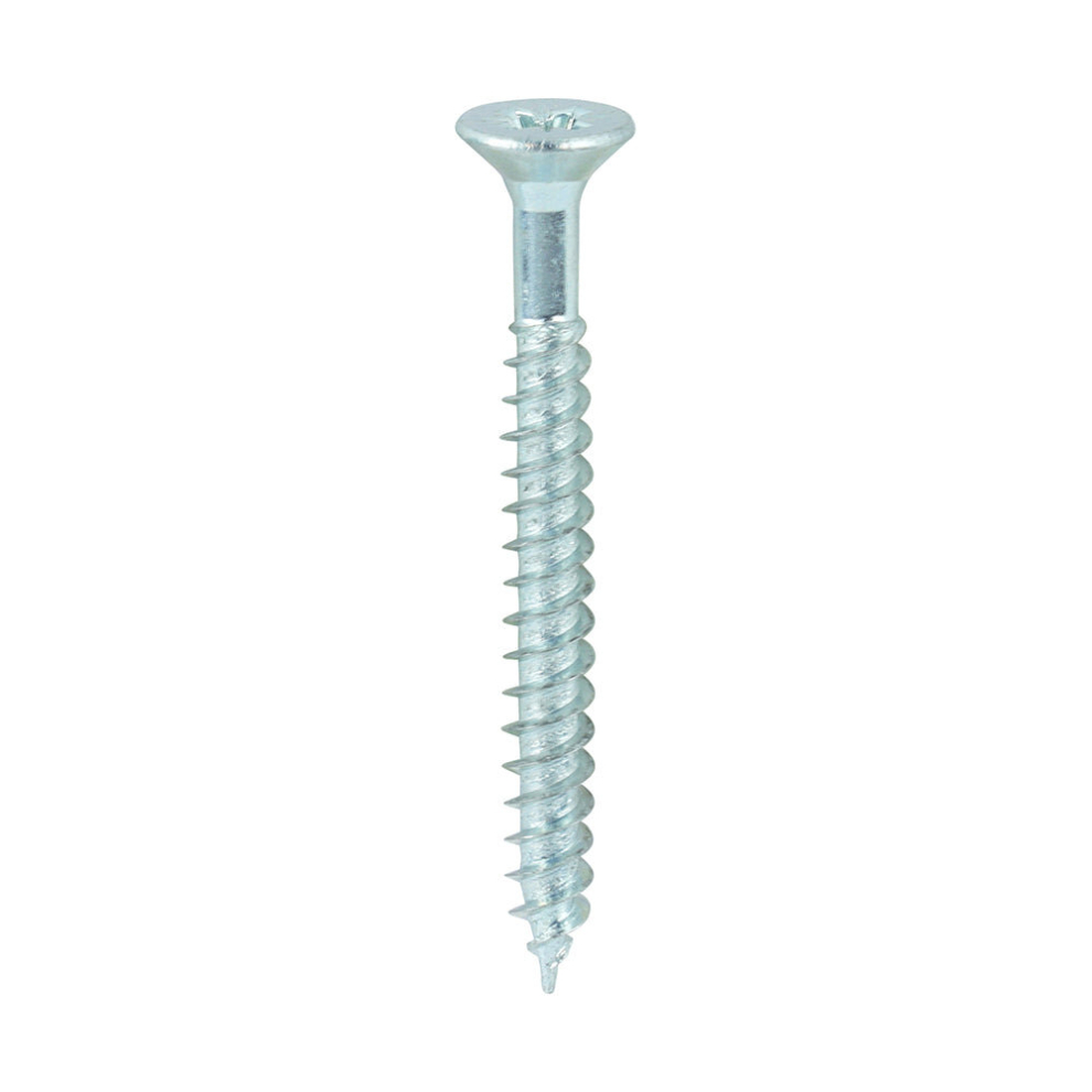 TIMCO Twin-Threaded Countersunk Silver Woodscrews - 7 x 1 1/2