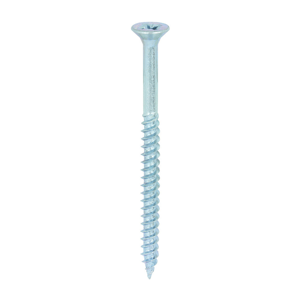 Timco Twin-Threaded Countersunk Woodscrews - 12 X 3 Silver
